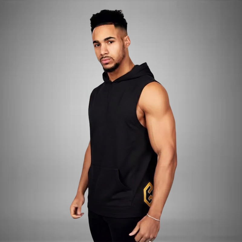 Power Sleeveless Hoodie | Relaxed Fit