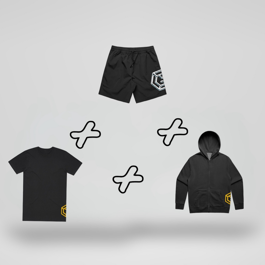 Shirt + Shorts + Zip Up Hoodie | Bundle
