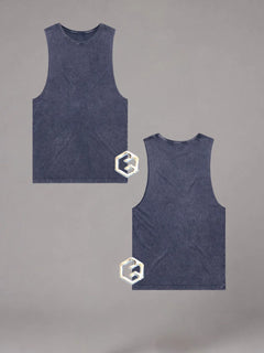 LGLGFG Keystone sleeveless tank ash stone back view