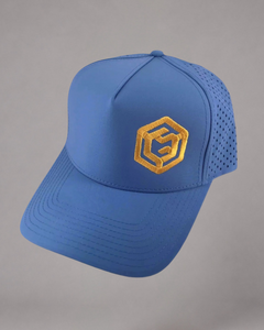 LGLGFG Rollin 5 panel cap in blue - mens premium apparel Australia headwear