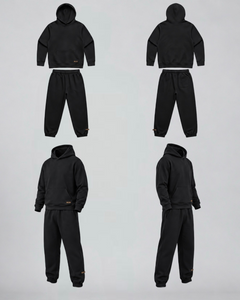 LGLGFG Stealth Tracksuit in Faded Black, view 13
