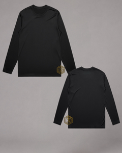 Side view of LGLGFG Resonance long sleeve tee - mens street performance clothing
