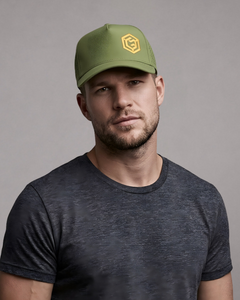 LGLGFG Rollin 5 panel cap black side view - mens technical apparel cap