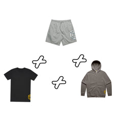 Shirt + Shorts + Zip Up Hoodie | Bundle