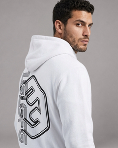 LGLGFG Legacy pullover hoodie back view - mens hybrid streetwear fleece hoodie
