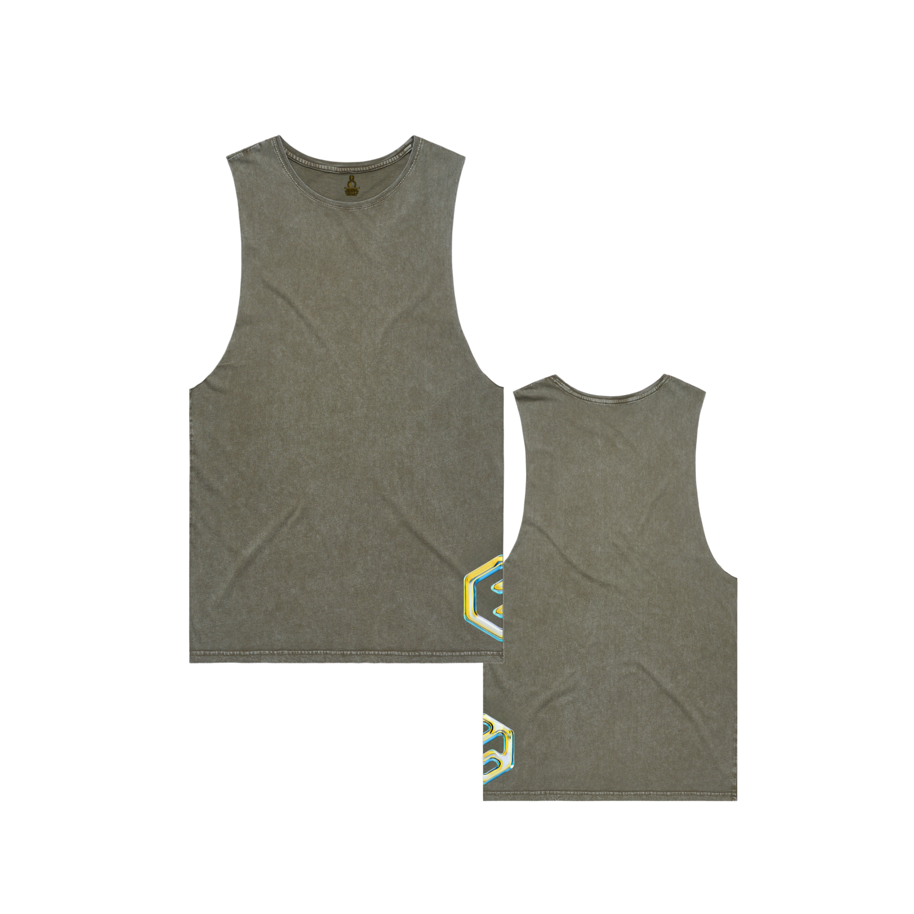 Stone Wash Sleeveless Tank