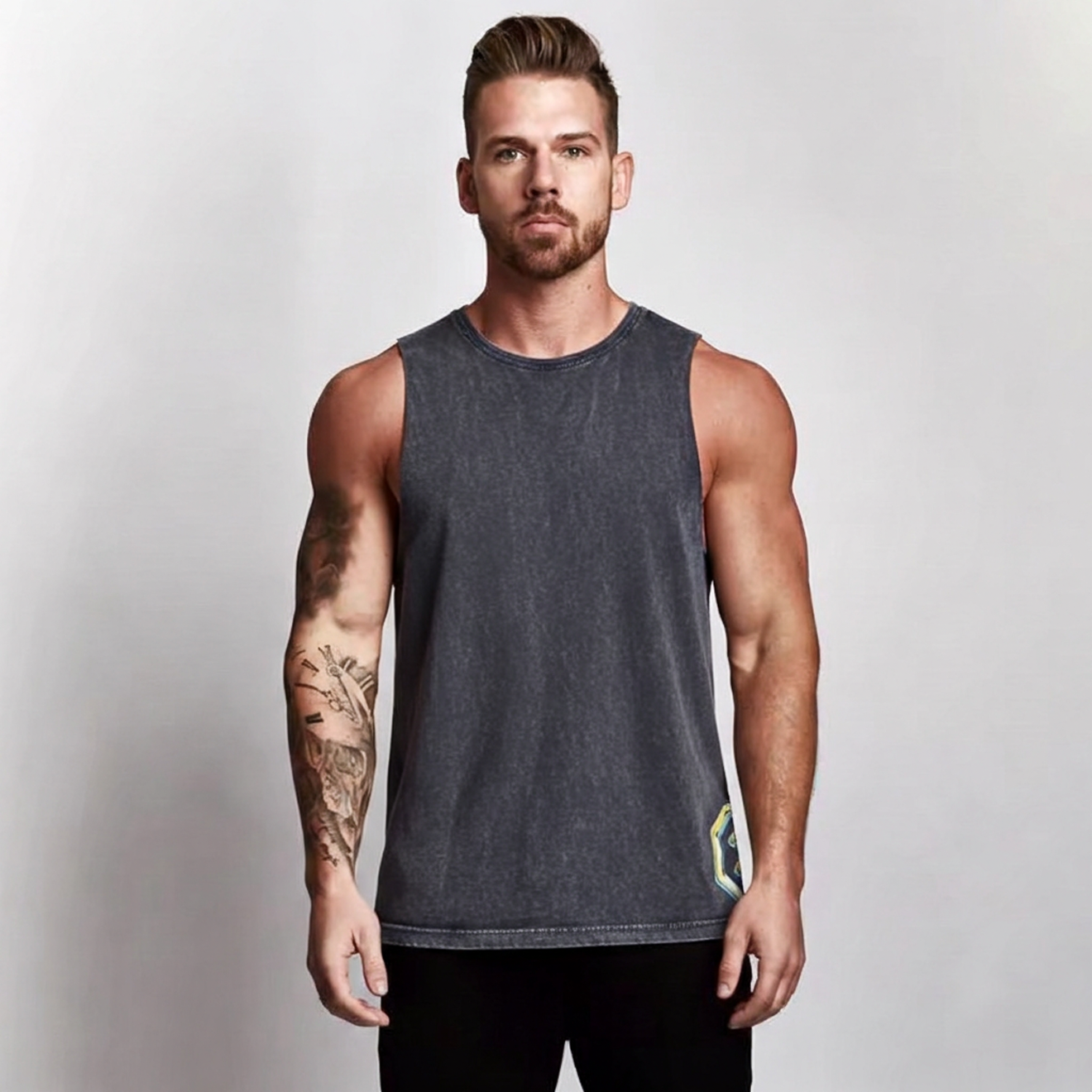 Stone Wash Sleeveless Tank