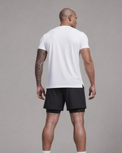 Side seam pocket detail on LGLGFG Carbine shorts - mens training clothing