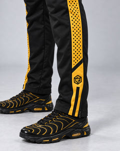 LGLGFG Calibra joggers, gold side stripe and ankle detail