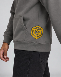 LGLGFG Tenet Hoodie in Washed Grey, pullover, view 6