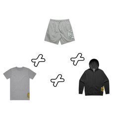 Shirt + Shorts + Zip Up Hoodie | Bundle