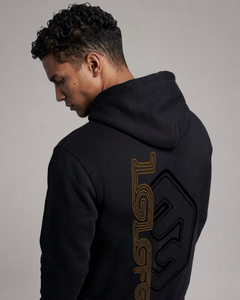 Kangaroo pocket detail on LGLGFG Legacy hoodie - mens technical apparel