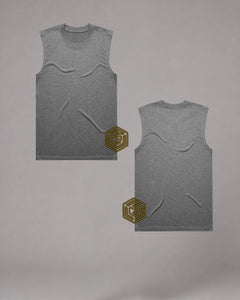 LGLGFG Arc Tank in graphite colourway - mens training clothing tank
