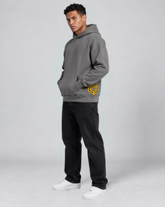 LGLGFG Tenet Hoodie in Washed Grey, pullover, view 2