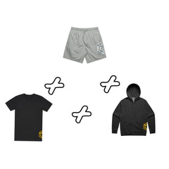 Shirt + Shorts + Zip Up Hoodie | Bundle