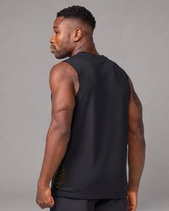 LGLGFG Arc Tank in black colourway - mens performance streetwear tank