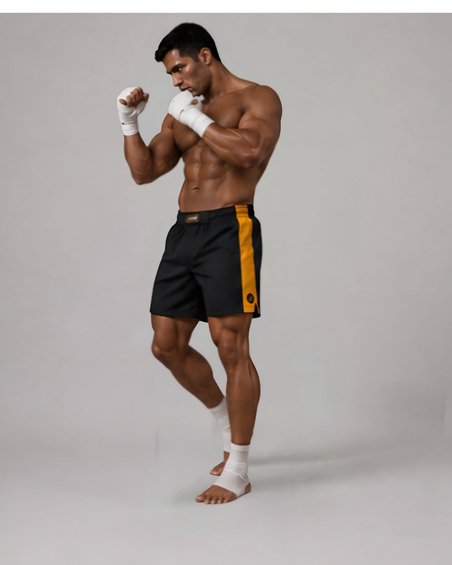 ActiveEdge FlexCore waistband detail on LGLGFG Calibra MMA shorts - mens premium apparel