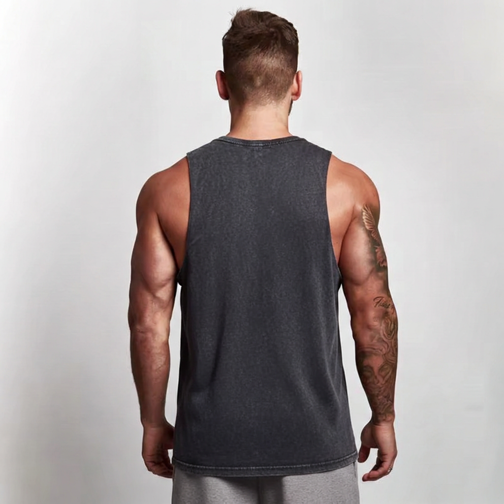 Stone Wash Sleeveless Tank