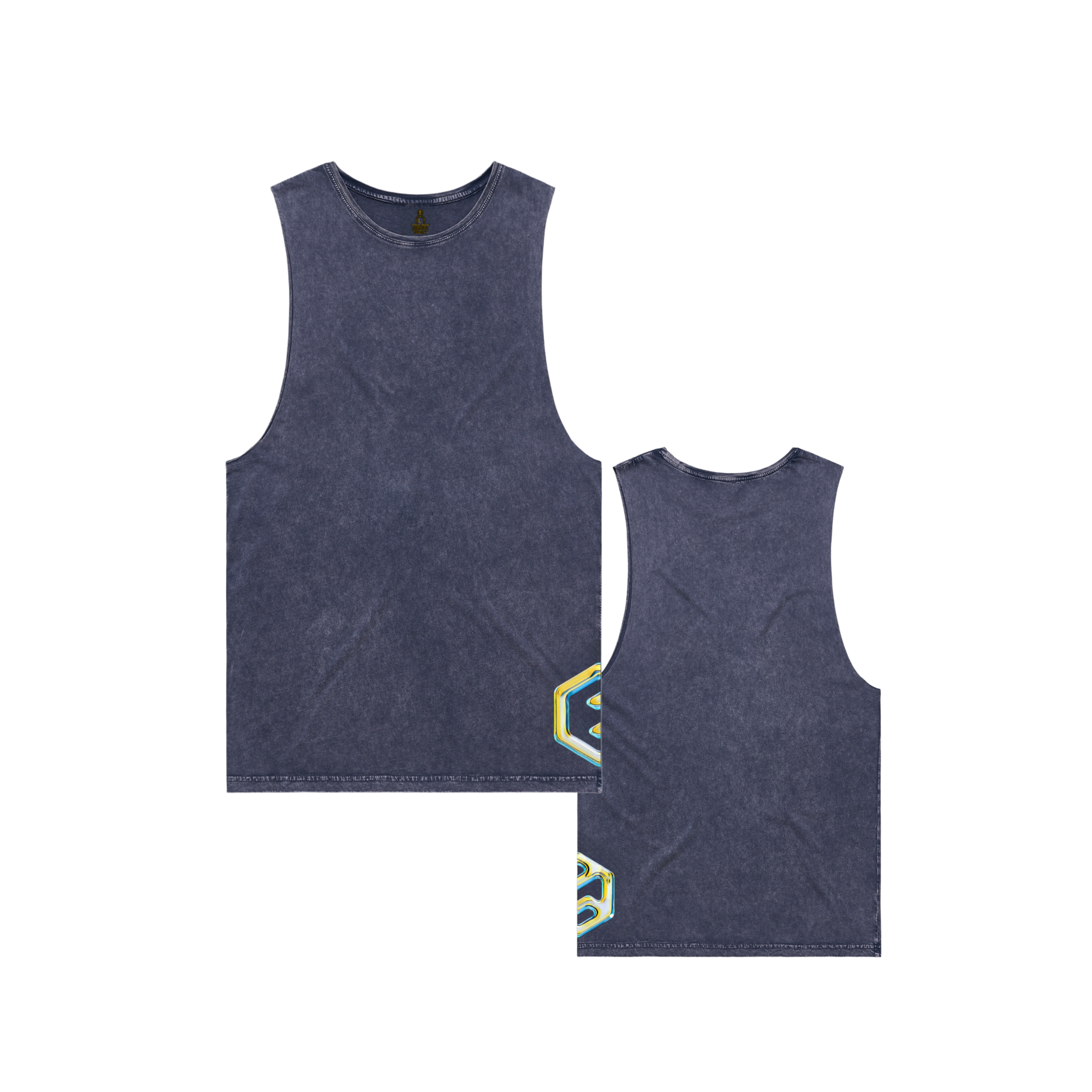 Stone Wash Sleeveless Tank