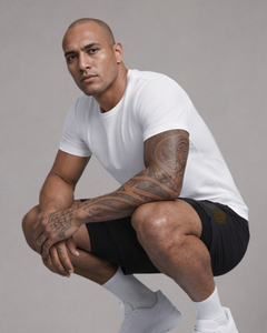 LGLGFG Carbine dual layer shorts back view - mens performance streetwear shorts