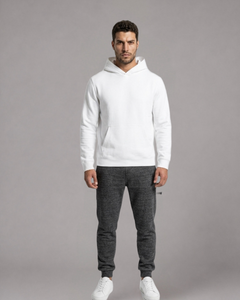 LGLGFG Legacy hoodie white flat lay - mens street performance clothing