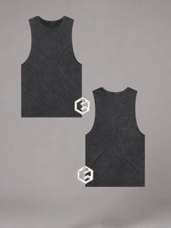 LGLGFG Keystone sleeveless tank ash stone colourway