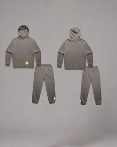 Side view of LGLGFG Static zip up hoodie - mens training clothing