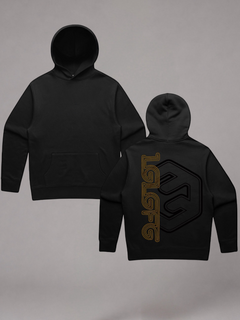 Drawcord hood detail on LGLGFG Legacy hoodie - mens street performance clothing