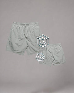 LGLGFG Nexus boardshorts flat lay - mens street performance clothing
