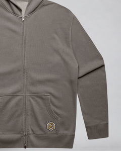 LGLGFG Axis Tracksuit in Faded Grey laid flat, second detail view