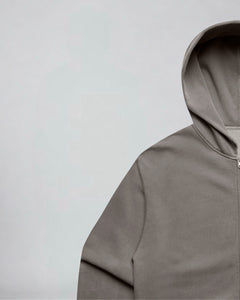 LGLGFG Axis Tracksuit in Faded Grey laid flat, sixth detail view