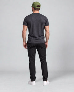 LGLGFG Side view of the olive Rollin cap worn by a model