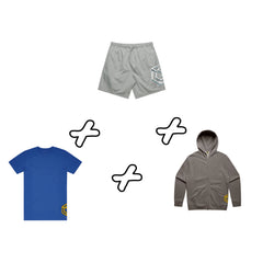 Shirt + Shorts + Zip Up Hoodie | Bundle