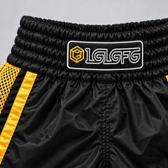 LGLGFG Calibra Muay Thai shorts, elastic waistband and LGLGFG logo detail