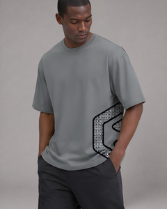 LGLGFG Artifact T box cut back view - mens hybrid streetwear tee