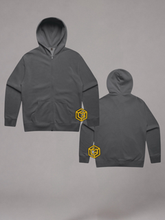Hood detail on LGLGFG Tenet hoodie - mens hybrid streetwear fleece