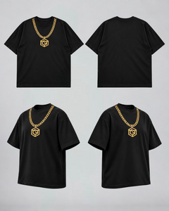 LGLGFG Baller T in Black, flat lay product shot. Urban Athletis Wear