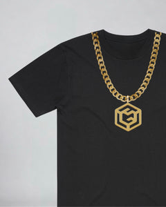 LGLGFG Baller T in Black laid flat, second detail view