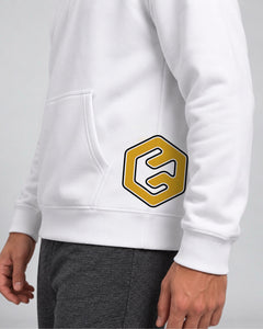 LGLGFG Static Hoodie in White, pullover, view 4