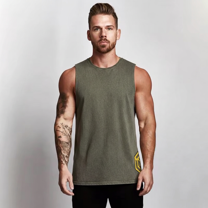 Stone Wash Sleeveless Tank