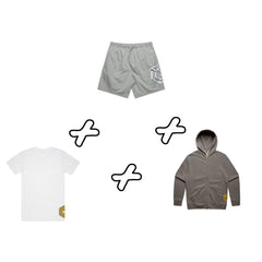 Shirt + Shorts + Zip Up Hoodie | Bundle