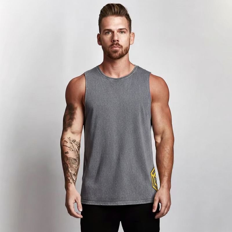 Stone Wash Sleeveless Tank