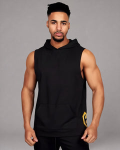 LGLGFG Volt sleeveless hoodie back view - mens hybrid streetwear hoodie