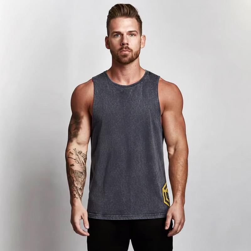 Stone Wash Sleeveless Tank
