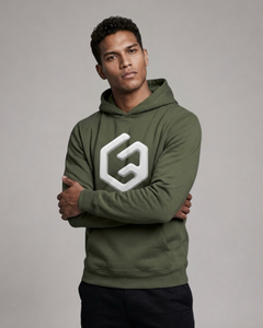 LGLGFG Prestige pullover hoodie back view - mens hybrid streetwear oversized hoodie