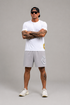 LGLGFG Nexus boardshorts front view - mens recycled polyester Urban Athletis Wear shorts