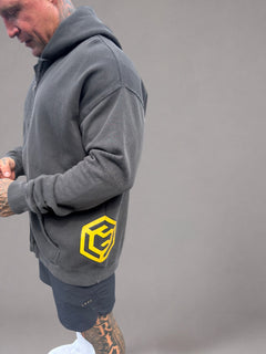 Ribbed cuff detail on LGLGFG Tenet hoodie - mens premium apparel fleece
