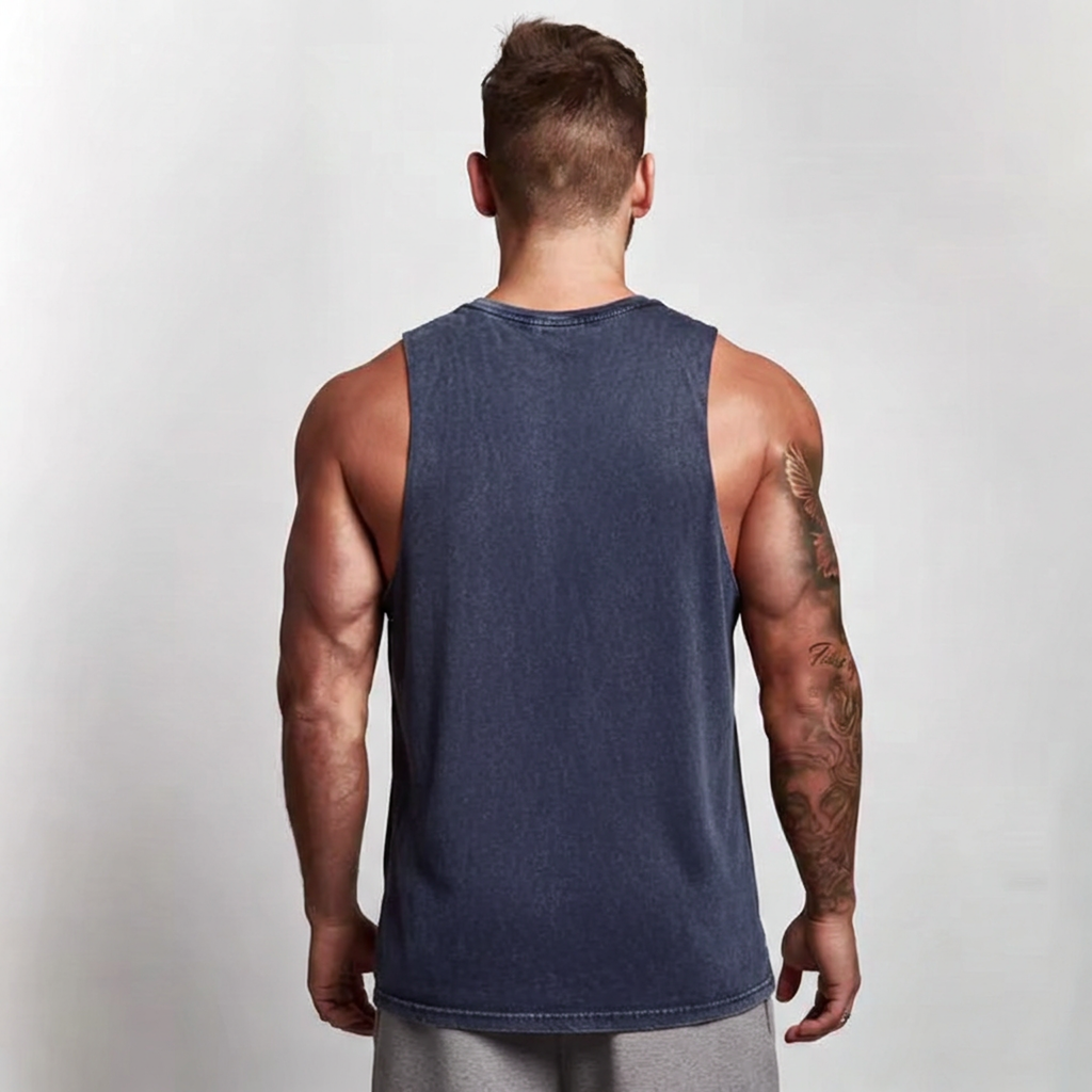 Stone Wash Sleeveless Tank