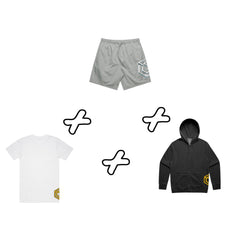 Shirt + Shorts + Zip Up Hoodie | Bundle