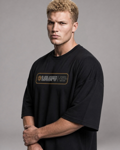LGLGFG Dynasty T box cut back view - mens hybrid streetwear tee
